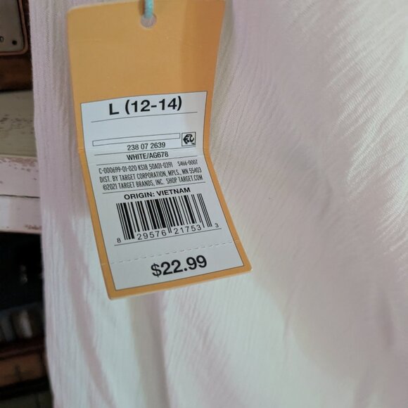 Kona sol white wrap beach pants split front large white gauze - Picture 3 of 5